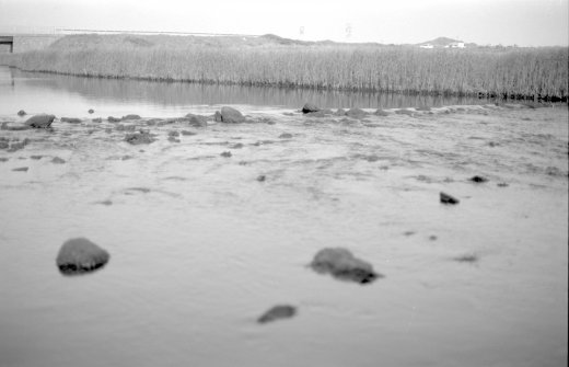 Afon Ffraw between the Aberffraw bridges